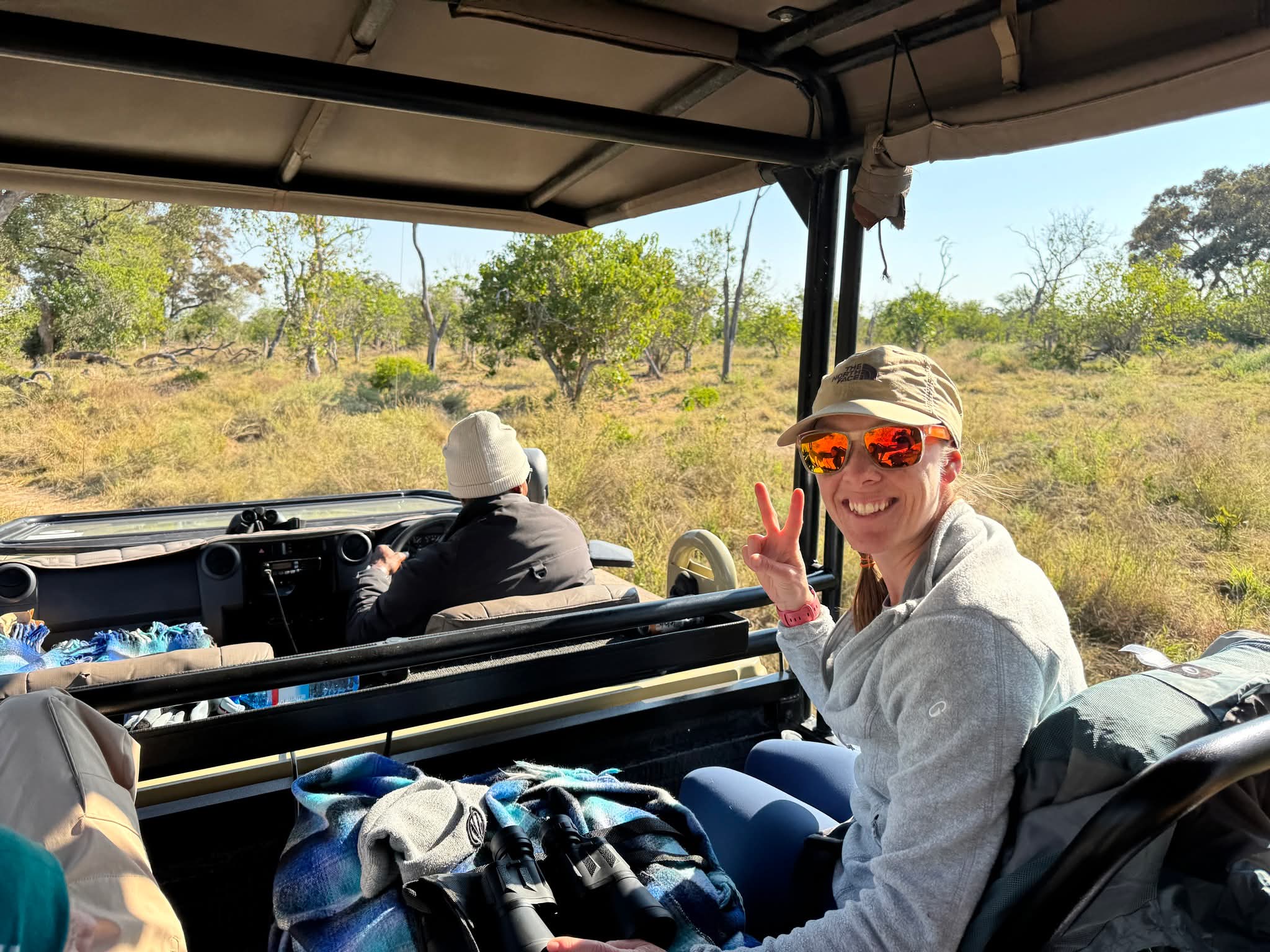Safari Addicts guest enjoying a private game drive in Botswana